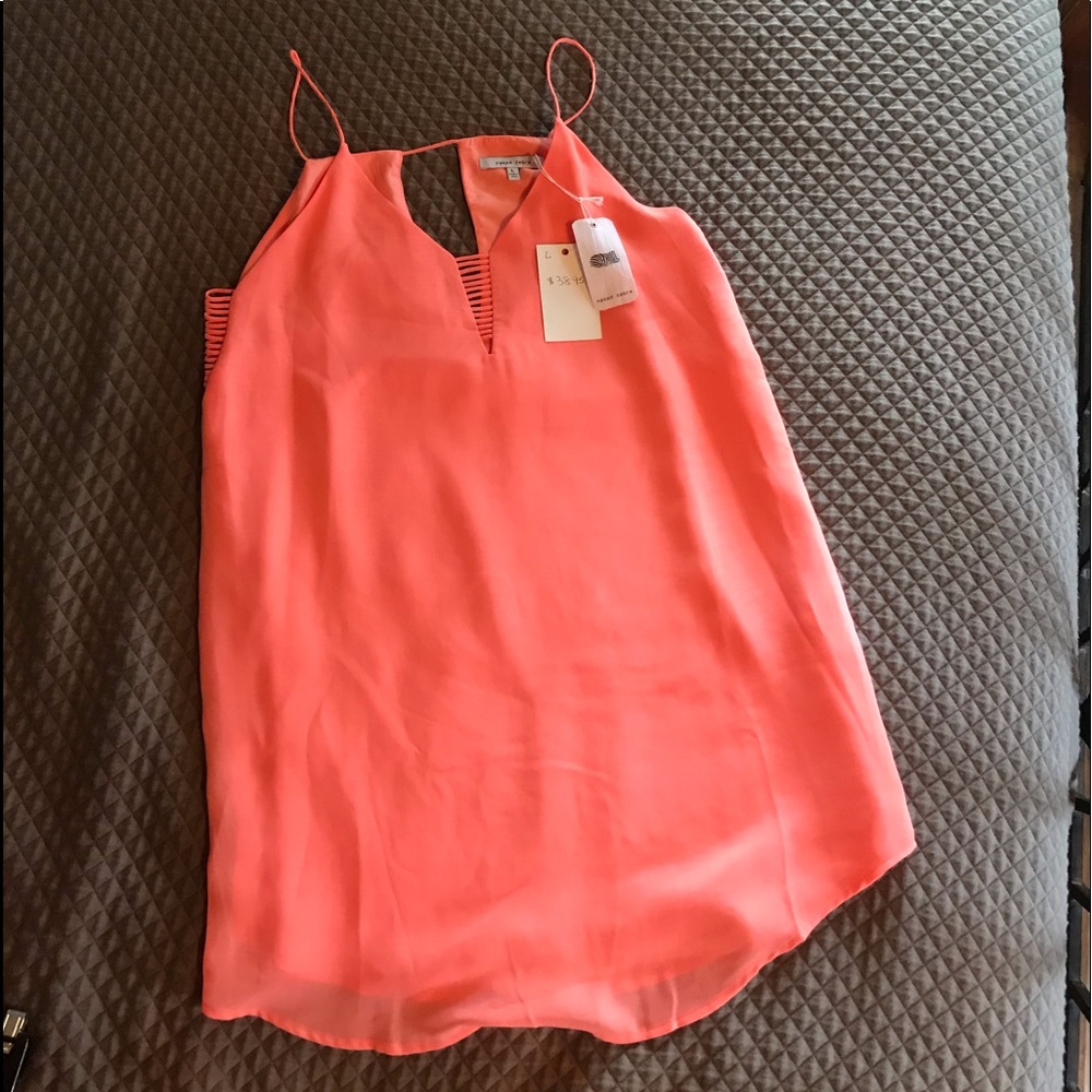 Melon color dress